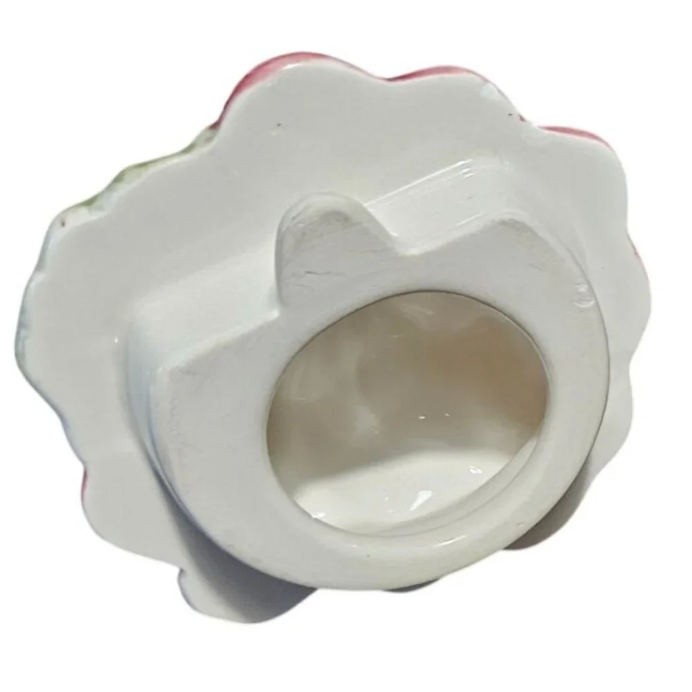 Tea Pot‎ Kitchen Creations Ceramic Grapes Basket & Green Teapot Candle Holder